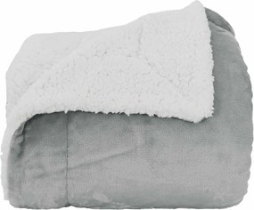 vidaXL Κουβέρτα Γκρι 220 x 240 cm Μαλλί