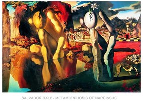 Εκτύπωση έργου τέχνης Salvador Dali - Metamorphosis Of Narcissus, Salvador Dalí, (70 x 50 cm)