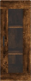 vidaXL Ντουλάπι Τοίχου Καπνιστή Δρυς 34,5 x 34 x 90 εκ.