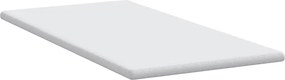 vidaXL Στρώμα επικάλυψης Λευκό 90 x 200 cm Υφασμα Jacquard