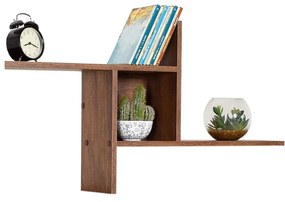 ΡΑΦΙ ΕΠΙΤΟΙΧΙΟ W100xD18xH50cm OSLO WALNUT