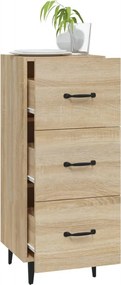 vidaXL Ντουλάπι Sonoma Δρυς 34,5x34x90 εκ. από Επεξεργασμένο Ξύλο