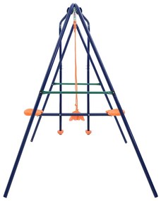 vidaXL Σετ Κούνιας 3 Θέσεων Ατσάλινο
