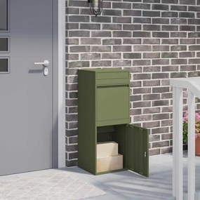 vidaXL Θυρίδα Πακέτων Λαδί 41 x 38 x 103 εκ Ατσάλι
