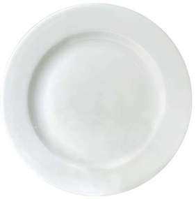 Πιάτο Ρηχό Wide Rim XG004HW024 Φ24cm White Oriana Ferelli® Πορσελάνη