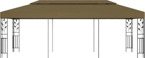 vidaXL Κιόσκι Taupe 6 x 3 μ. 180 γρ/μ²