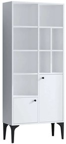 Βιβλιοθήκη Castor 393MRD1234 60x30x175cm White