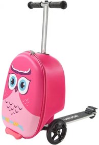 VEVOR Ride-on Luggage 20-inch Kids Scooter Suitcase with Flash Wheels Pink