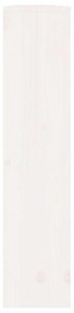 Κάλυμμα Καλοριφέρ Λευκό 169x19x84 εκ. από Μασίφ Ξύλο Πεύκου - Λευκό