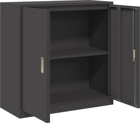 vidaXL Ντουλάπι αποθήκευσης Μαύρο 90 x 40 x 90 cm Ατσάλι