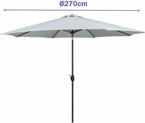 Solskjerm Marbueno Λευκό Ø 270 cm