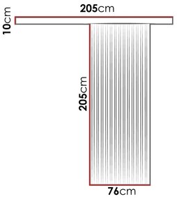 Συρόμενες πόρτες Dover 201, 20 kg, Μαύρο, Sonoma οξιά, Πλαστικοποιημένη μοριοσανίδα, Ανοιχτό καφέ, Αλουμίνιο | Epipla1.gr