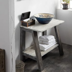 Furnibath Euterpe Solid Wood - Παγκος Επιπλου Μπανιου Χειροποίητος - 100 εκ.