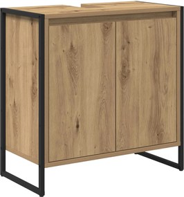 vidaXL Σετ Επίπλων Μπάνιου με συρτάρι Artisan Oak Επεξεργασμένο ξύλο