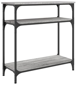 vidaXL Τραπέζι Κονσόλα Γκρι Sonoma 75x29x75 εκ. Επεξεργασμένο Ξύλο