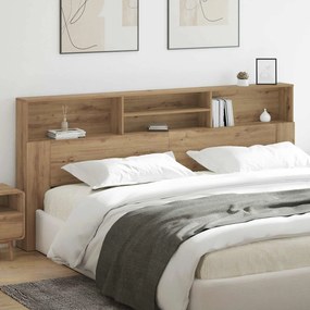 vidaXL Κρεβάτι με Κεφαλάρι Artisan Oak Επεξεργασμένο ξύλο