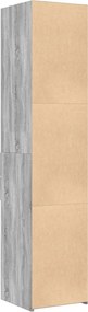 vidaXL Ντουλάπι Γκρι Sonoma 40x42,5x185 εκ. από Επεξεργασμένο Ξύλο