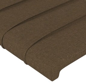 vidaXL Κεφαλάρια Κρεβατιού 4 τεμ. Σκ. Καφέ 72x5x78/88 εκ. Υφασμάτινα