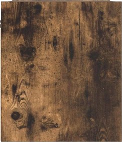 vidaXL Κομοδίνο Επιτοίχιο Καπνιστή Δρυς 38x34x40 εκ.