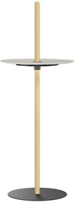Φωτιστικό Δαπέδου Επαναφορτιζόμενο Nivél Pedestal 10850/10846 33x120cm Dim Led 350lm 6W Oak-White Pablo Designs