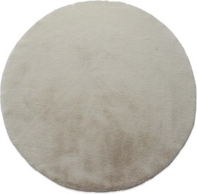 Στρογγυλό Χαλί Γούνινο (Φ160) New Plan Puffy FC3 Beige