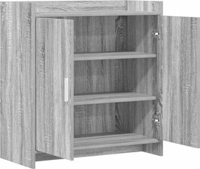vidaXL Πλαϊνό γραφείο Γκρι Sonoma 72 x 36 x 80 εκ. Επεξεργασμένο Ξύλο