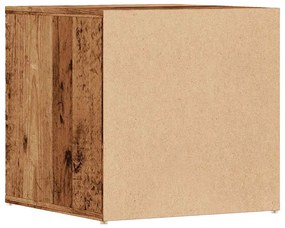 Συρτάρι-κουτί παλιό ξύλο 40,5x40x40 cm Ξύλο μηχανής - Καφέ
