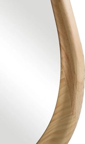 Καθρέπτης οβάλ Baloa pakoworld mdf σε φυσική απόχρωση 44x4x80εκ