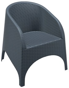 Siesta   Aruba Dark Grey* Armchair  metax-01-00-1423 διάστ.75.0000 x 74.0000 x 80.0000