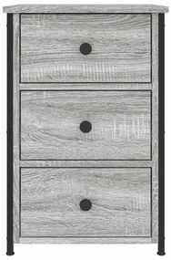 vidaXL Κομοδίνο Γκρι Sonoma 40x36x60 εκ. από Επεξεργασμένο Ξύλο