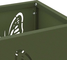 vidaXL Βάση ομπρέλας βροχής Ελιά 15,5 x 15,5 x 49 εκ Ατσάλι