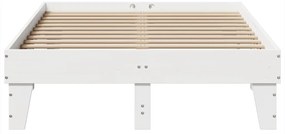 vidaXL Σκελετός Κρεβ. Χωρίς Στρώμα Λευκό 120x200 εκ Μασίφ Πεύκο