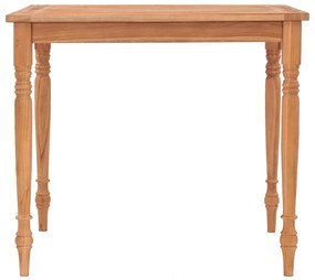 vidaXL Τραπέζι Batavia 85 x 85 x 75 εκ. από Μασίφ Ξύλο Teak
