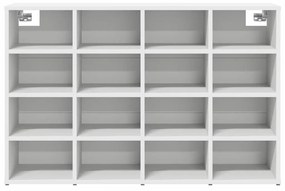 vidaXL Παπουτσοθήκη με ράφι Λευκό 103 x 30 x 67 εκ. Επεξεργασμένο ξύλο