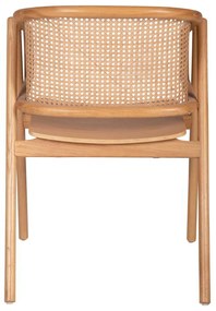 ΠΟΛΥΘΡΟΝΑ KENLEE HM9872 ΦΡΑΞΙΝΟΣ ΚΑΙ ΦΥΣΙΚΟ RATTAN RATTAN ΣΕ ΦΥΣΙΚΟ 57,5x55x81Yεκ.