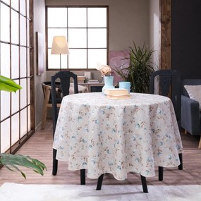 Τραπεζομάντηλο Altea Beige Teoran Διάμετρος 180cm Cotton-Polyester