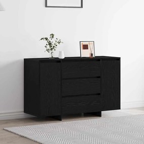 vidaXL Πλαϊνό γραφείο Μαύρη Οξυά 120 x 41 x 75 εκ. Επεξεργασμένο ξύλο