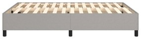 Πλαίσιο Κρεβατιού Boxspring Ανοιχτό Γκρι 140x190 εκ. Υφασμάτινο - Γκρι