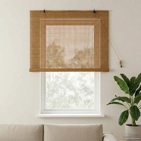 vidaXL Ρόλερ (στόρι) Καφέ 140 x 160 cm Μπαμπού
