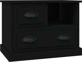 vidaXL Κομοδίνο Μαύρο 60x39x45 εκ.