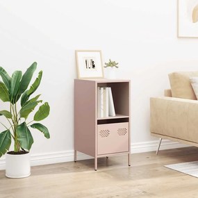 vidaXL Ντουλάπι Ροζ 35x39x73,5 εκ. από Χάλυβα Ψυχρής Έλασης