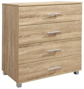 ΣΥΡΤΑΡΙΕΡΑ ΜΕΛΑΜΙΝΗΣ BRIANA HM2204.02 ME 4 ΣΥΡΤΑΡΙΑ SONAMA 75x40x83Y εκ.