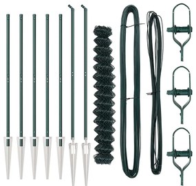 vidaXL Στύλος Περιφράξεων Πράσινο 10 x 1,6 μ (60 x 60 mm δίχτυ)