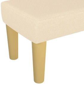 vidaXL Πάγκος Κρεμ 100x30x30 εκ. Υφασμάτινος