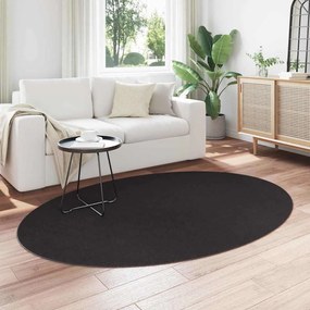 vidaXL Χαλιά χώρου Ωοειδής HUARTE Μαύρο 140 x 200 cm 100% Πολυεστέρας