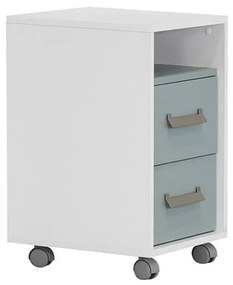 MATIS Κομοδίνο παιδικό Kidner 2F Λευκό Μπλε Matis642419