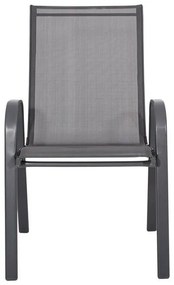 Καρέκλα FL5001 Fylliana Textlene Γκρί 55x72x92 εκ. 55x72x92 εκ.