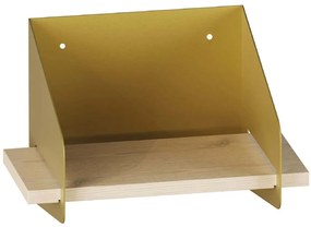 Ράφι Τοίχου Short Arm 491CRT1302 30x19x20cm Gold