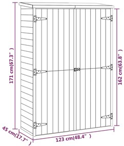 ΑΠΟΘΗΚΗ ΕΡΓΑΛΕΙΩΝ ΚΗΠΟΥ 123X50X171 ΕΚ. ΕΜΠΟΤΙΣΜΕΝΟ ΜΑΣΙΦ ΠΕΥΚΟ 318196