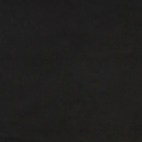 Κεφαλάρι με Πτερύγια Μαύρο 83x23x118/128 εκ. Βελούδινο - Μαύρο